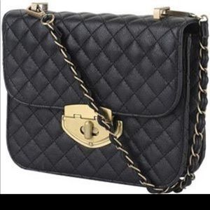 Forever 21 Black Quilted Chain Crossbody